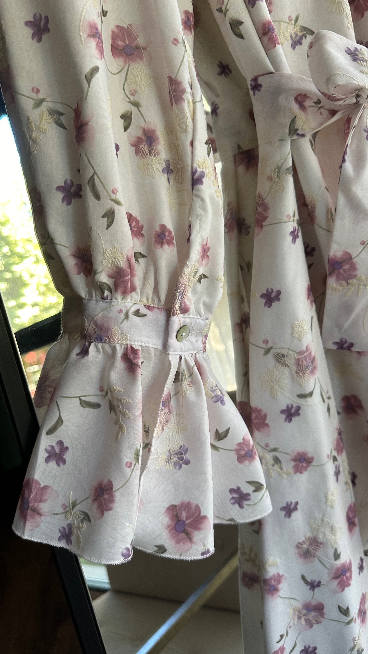 İşlemeli Kol Fırfırlı Pamuklu Elbise ♡ pembe