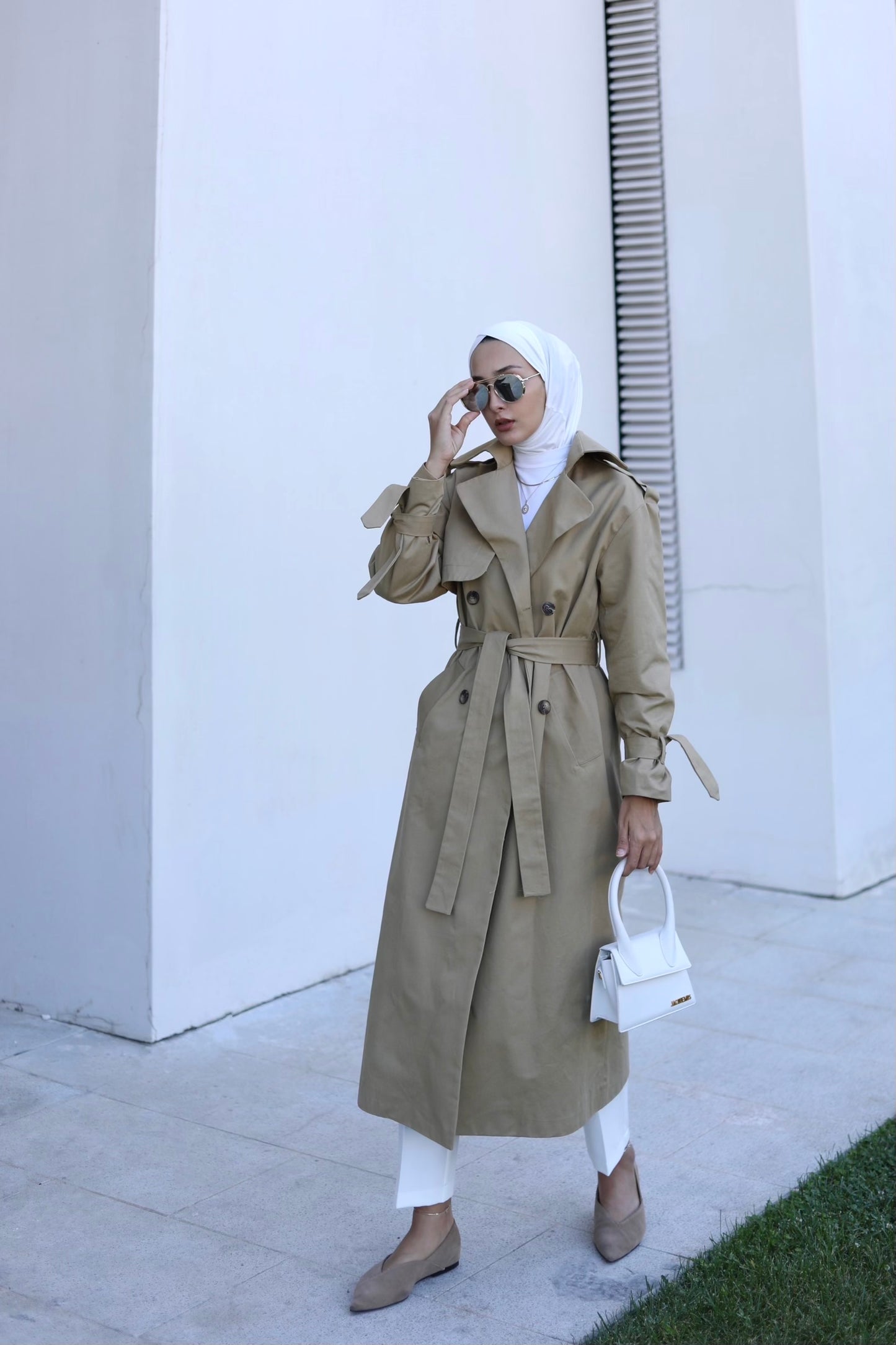 BASIC MAXI TRENÇKOT BEJ