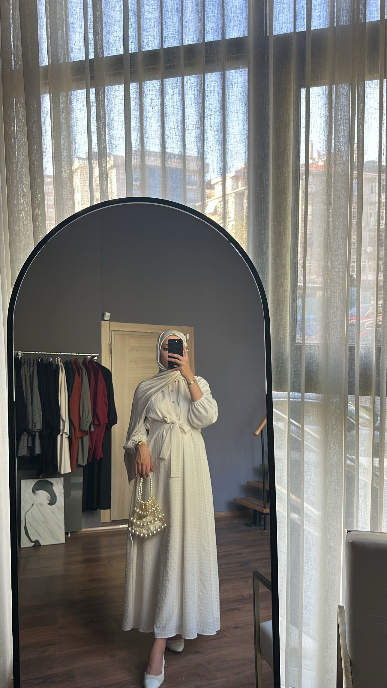 Ekru Natural Elbise ♡