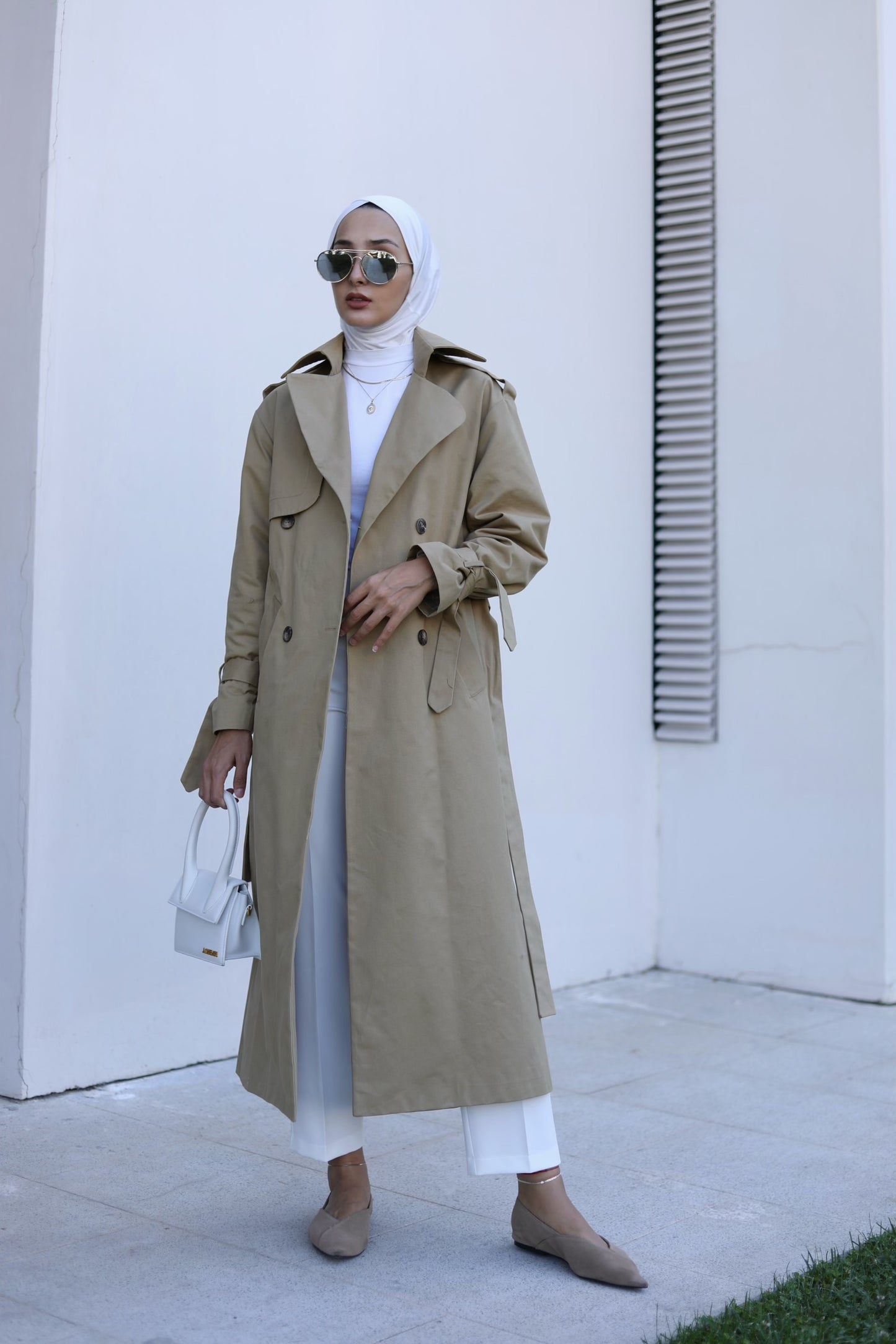 BASIC MAXI TRENÇKOT BEJ