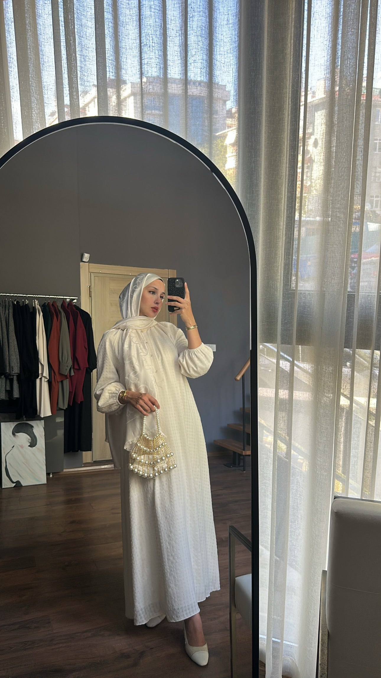 Ekru Natural Elbise ♡
