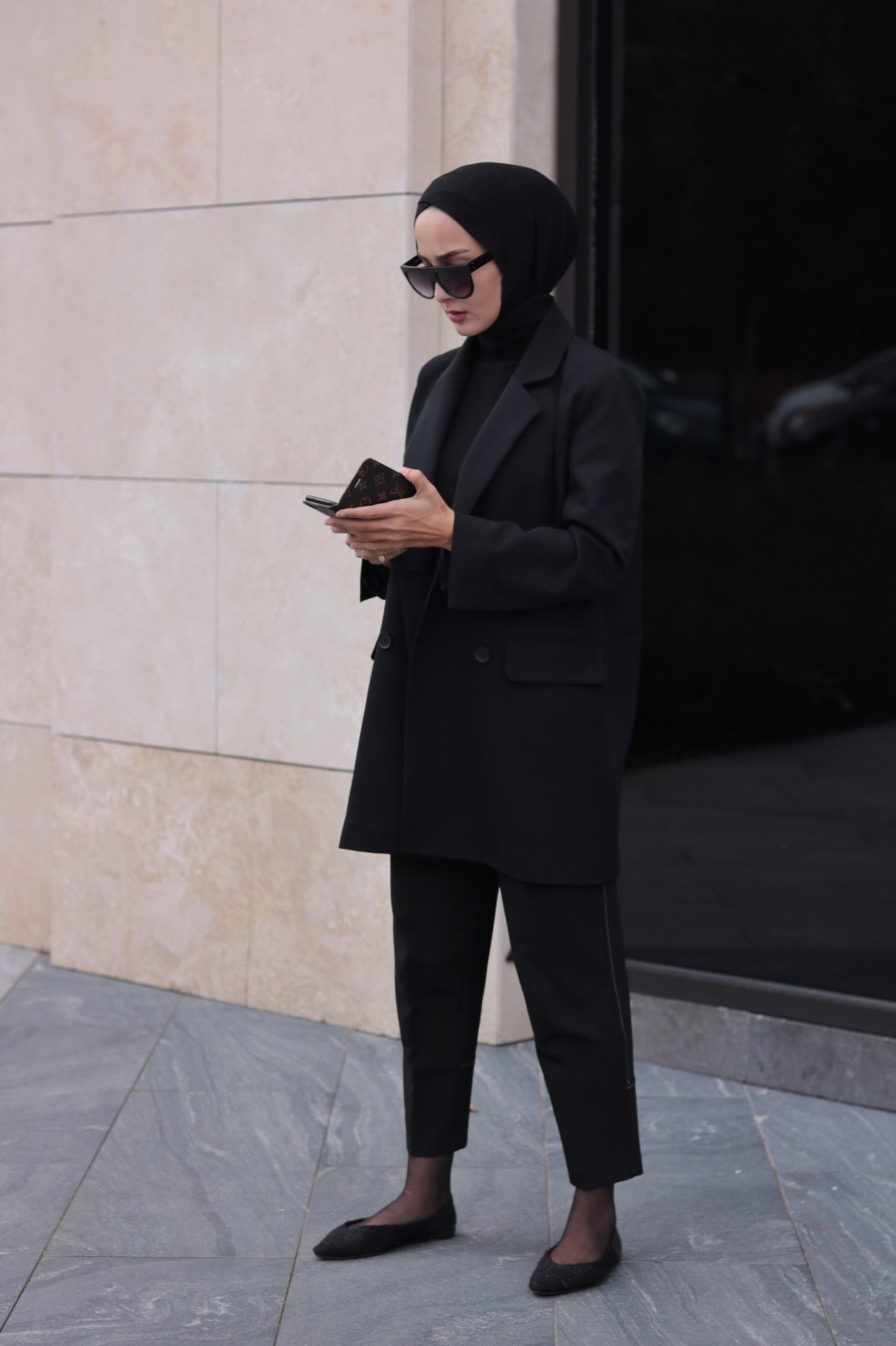 OVERSIZE SİYAH BLAZER CEKET