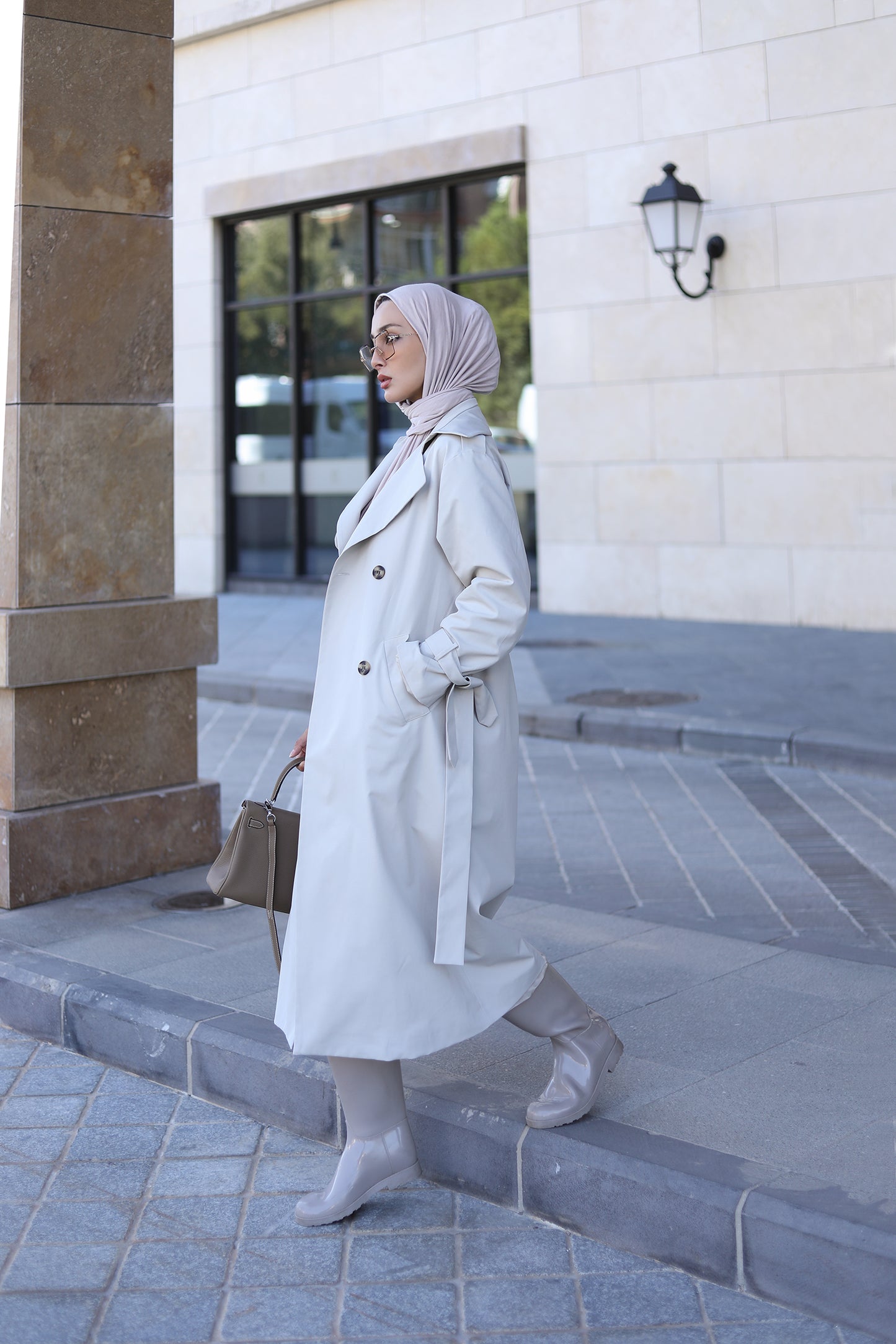 BASIC MAXI TRENÇKOT TAŞ