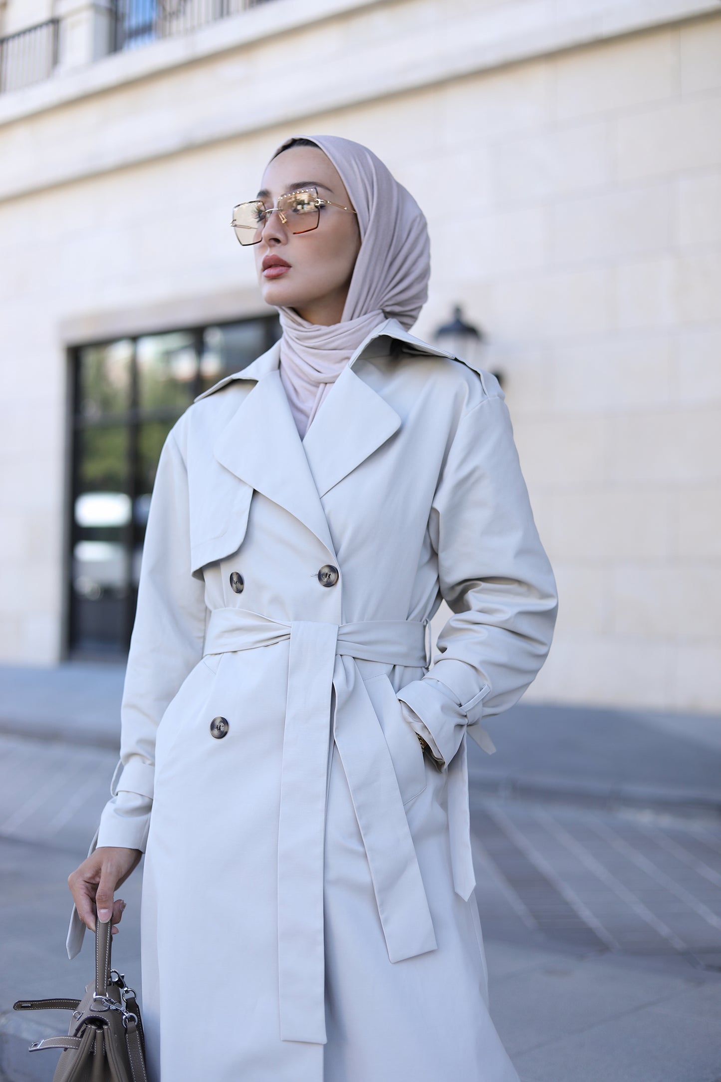 BASIC MAXI TRENÇKOT TAŞ