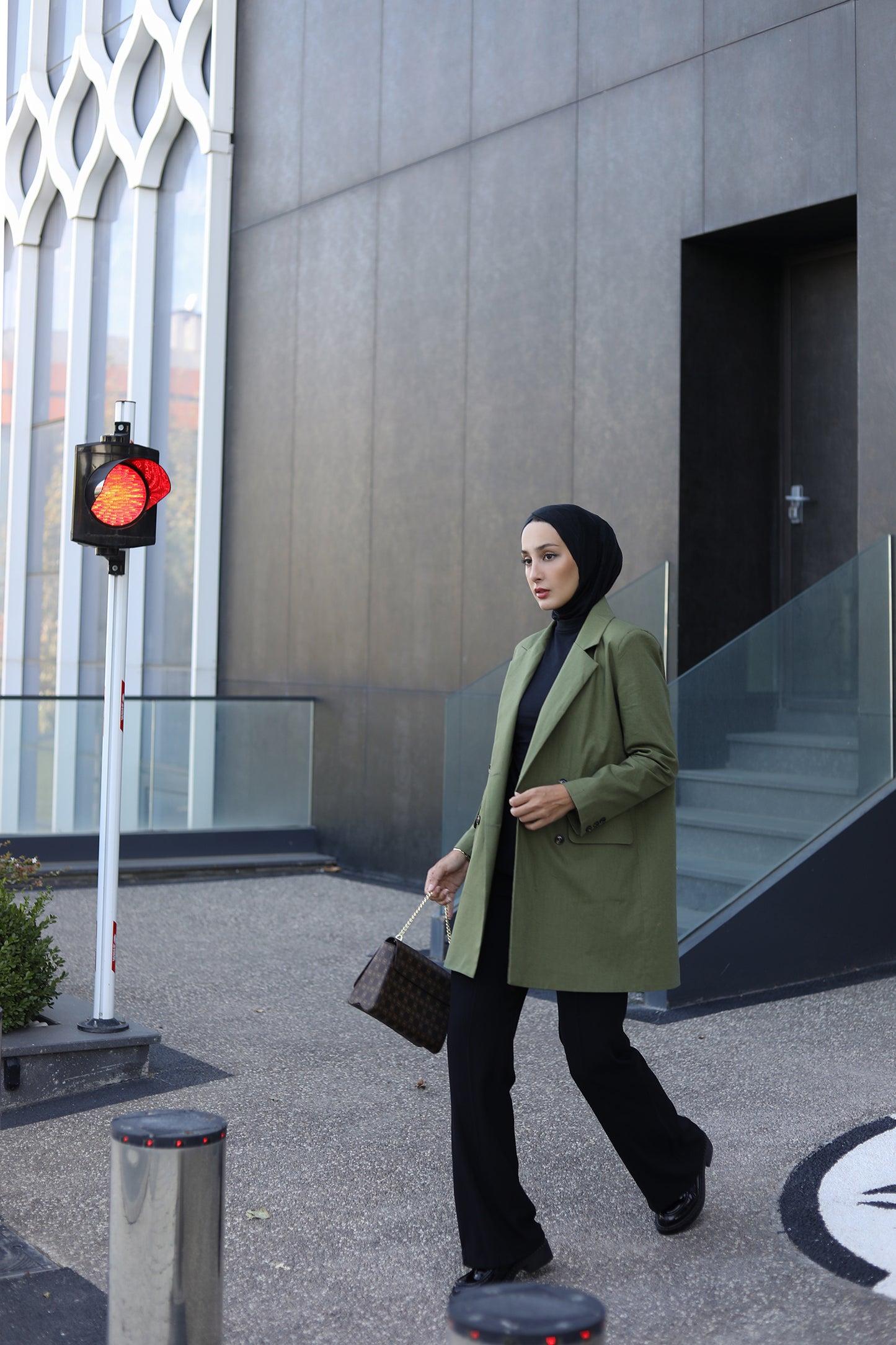 OVERSIZE HAKİ BLAZER CEKET