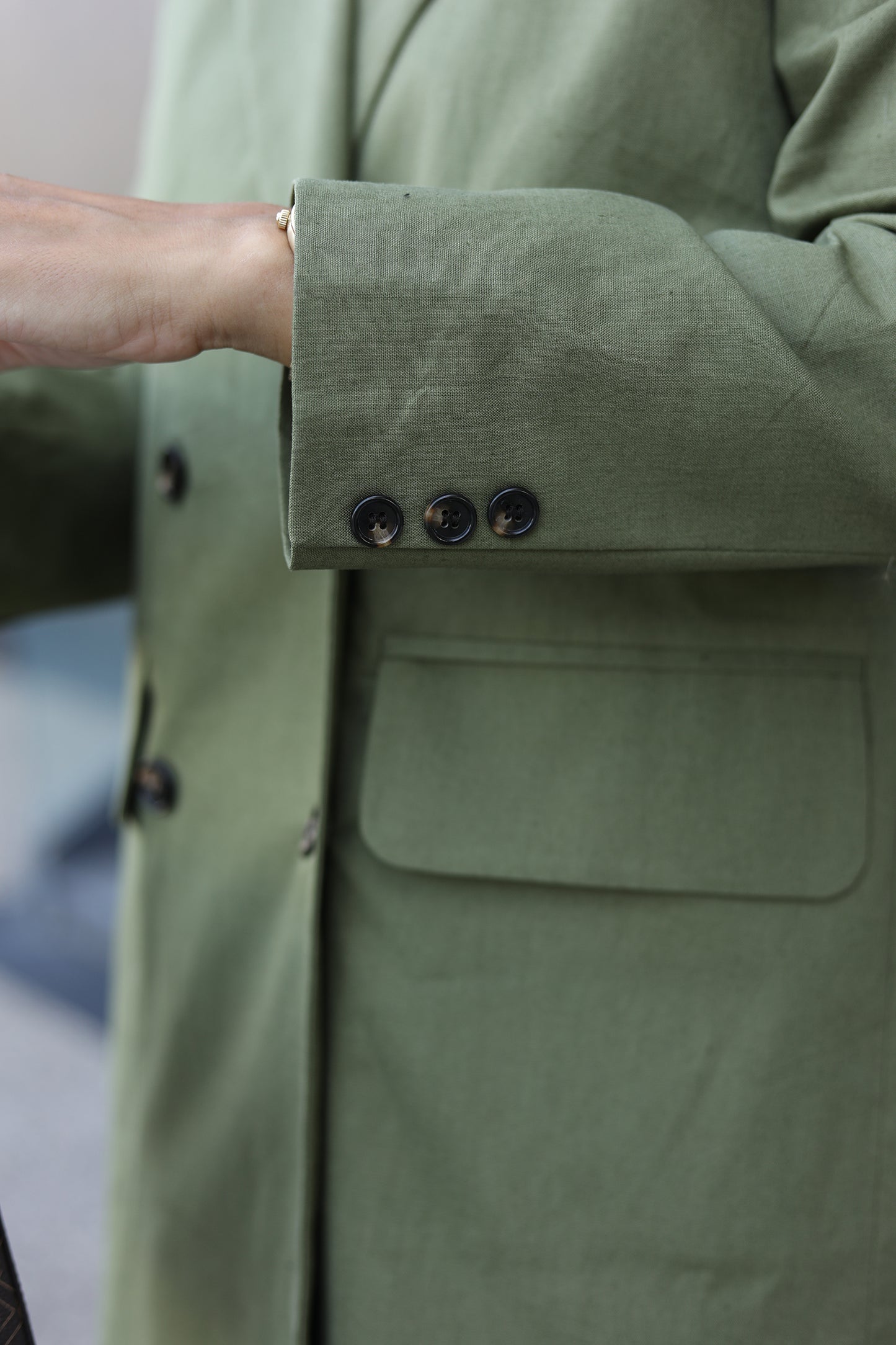 OVERSIZE HAKİ BLAZER CEKET