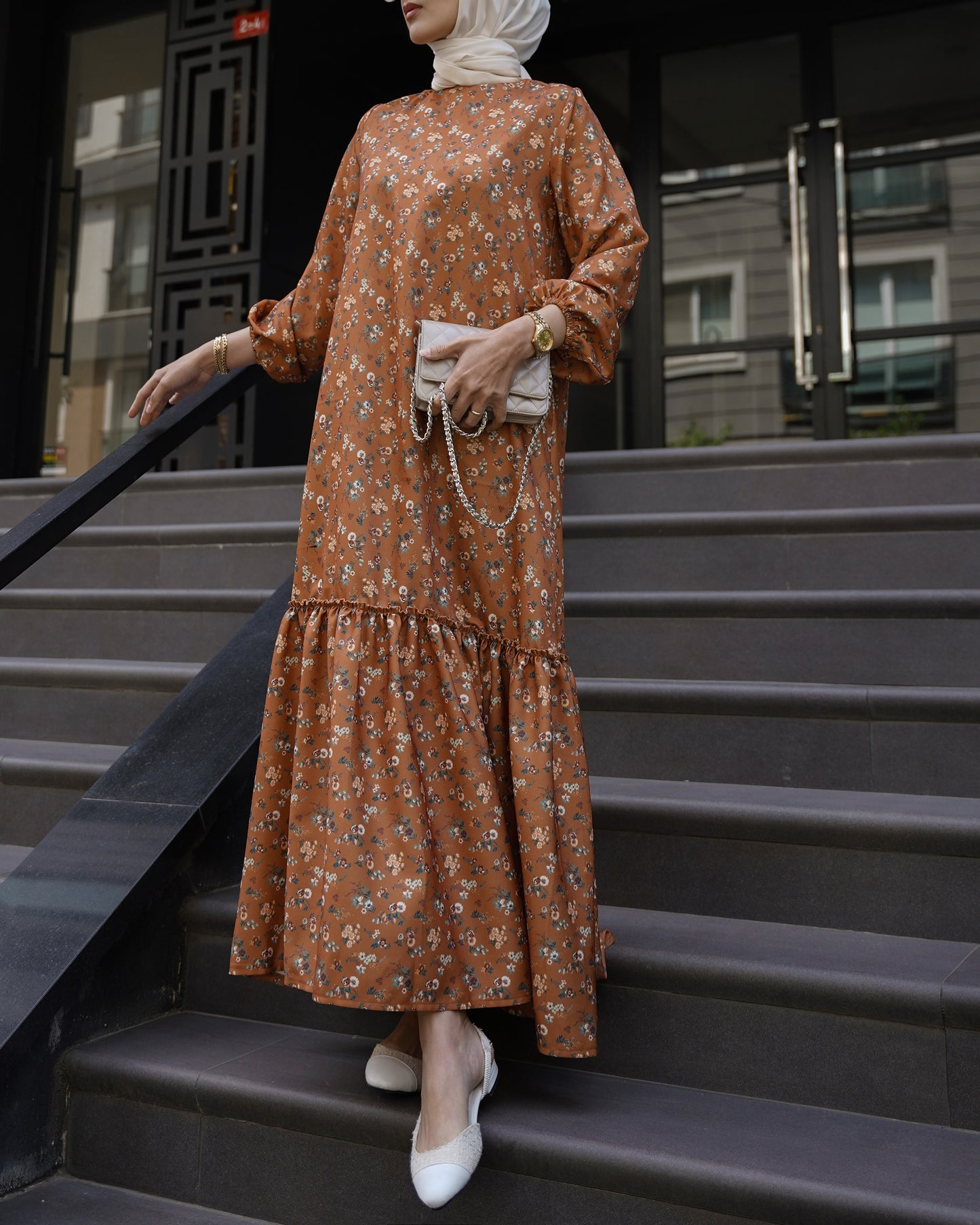 floral cinnamon dress ♡