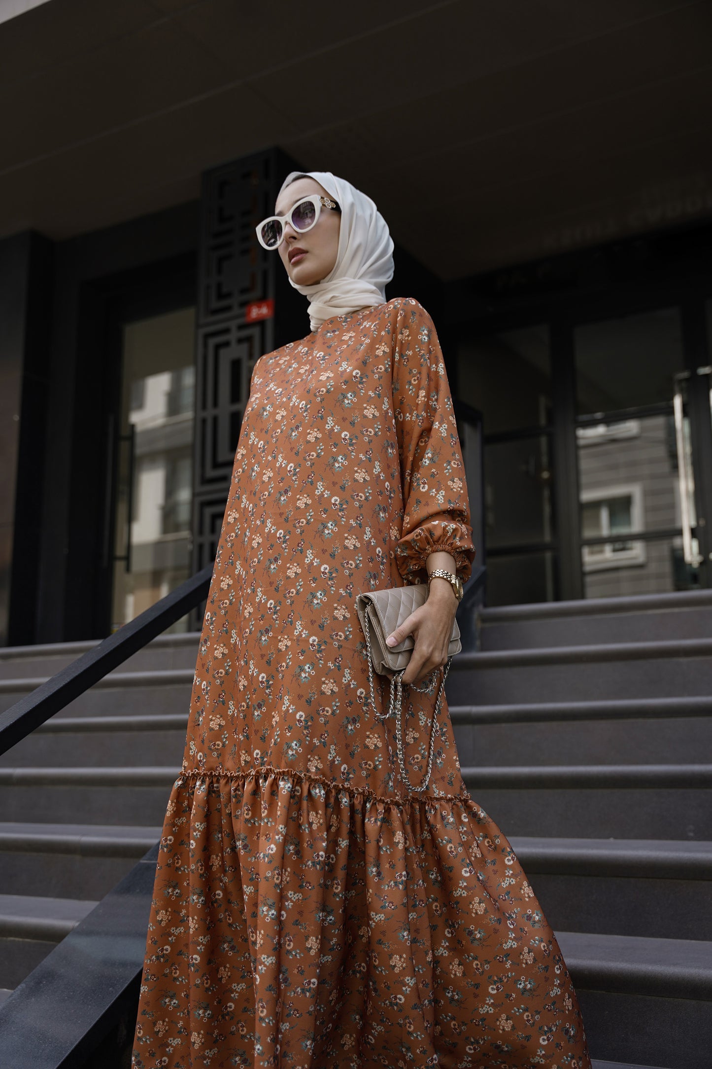 floral cinnamon dress ♡