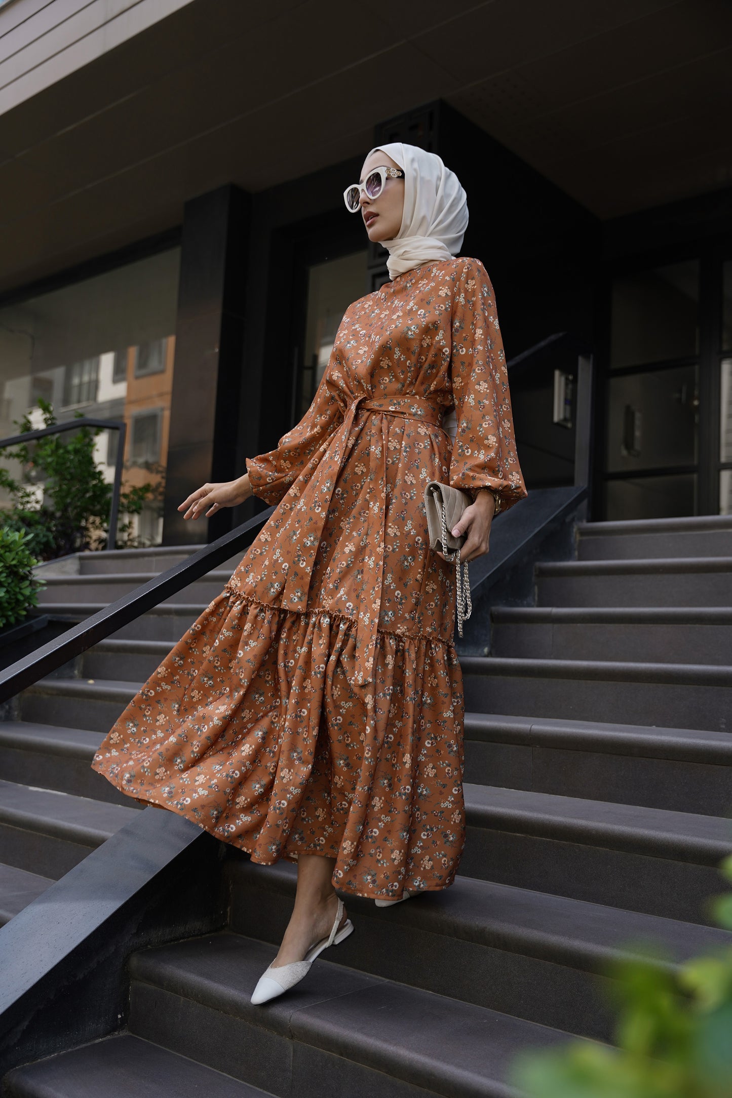 floral cinnamon dress ♡