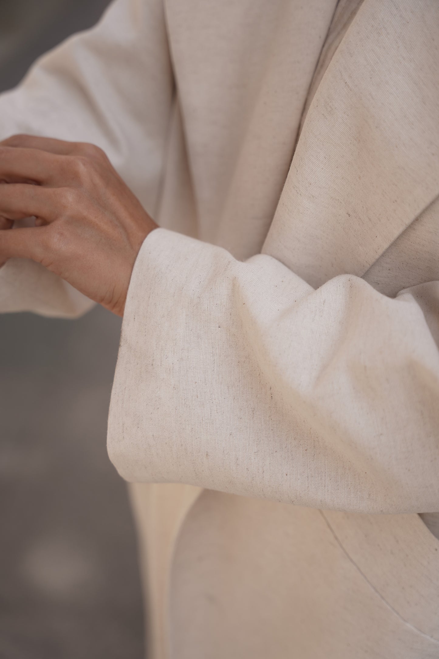 Kemerli Oversize Keten Trençkot