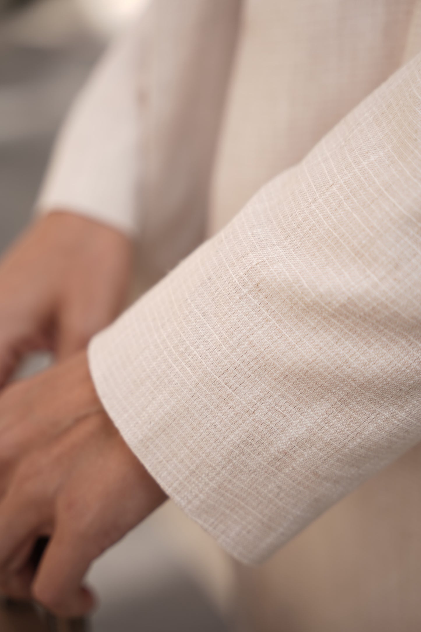 Kemerli Oversize Keten Trençkot