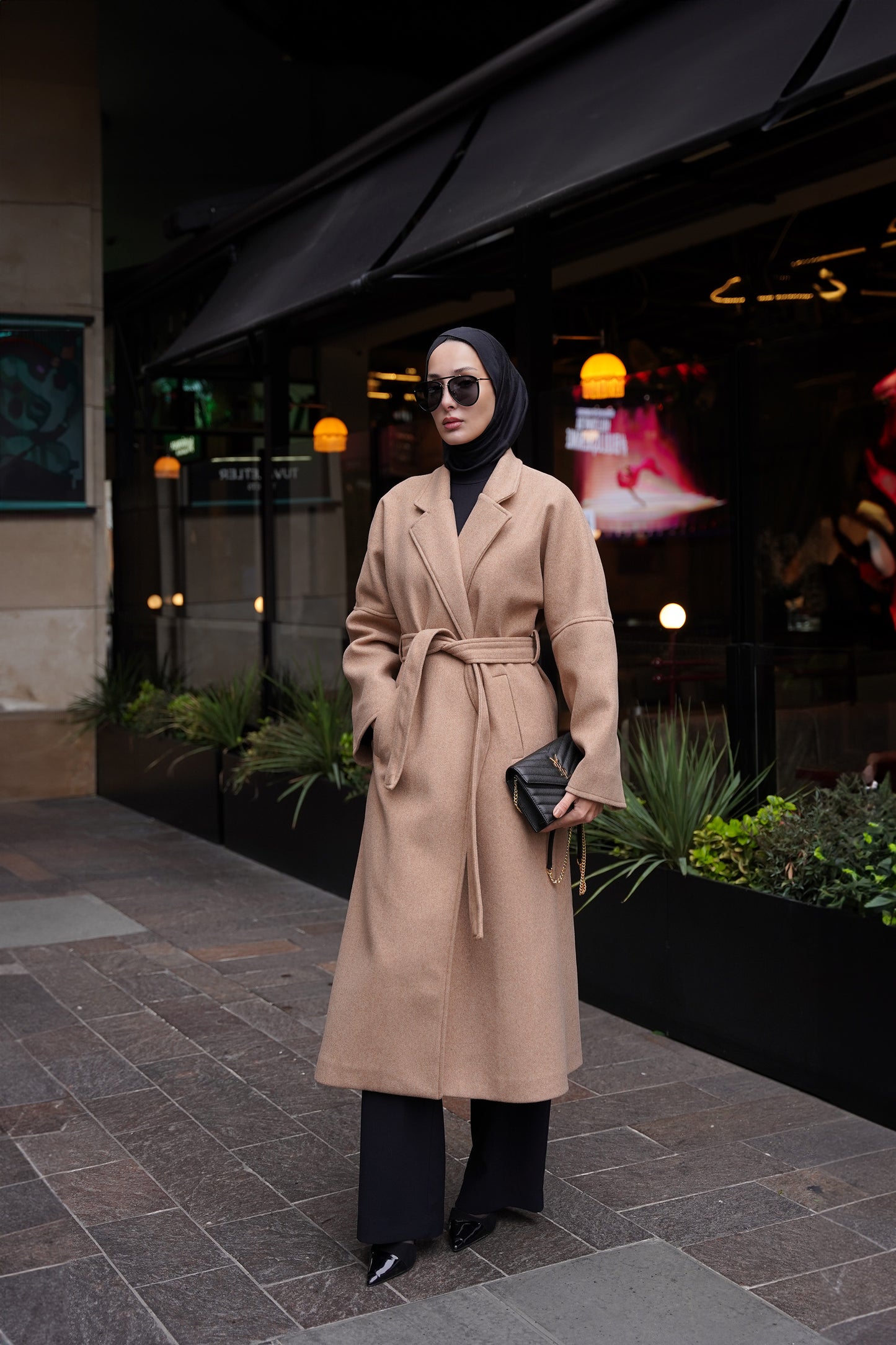 CAMEL MAXI KAŞE KABAN