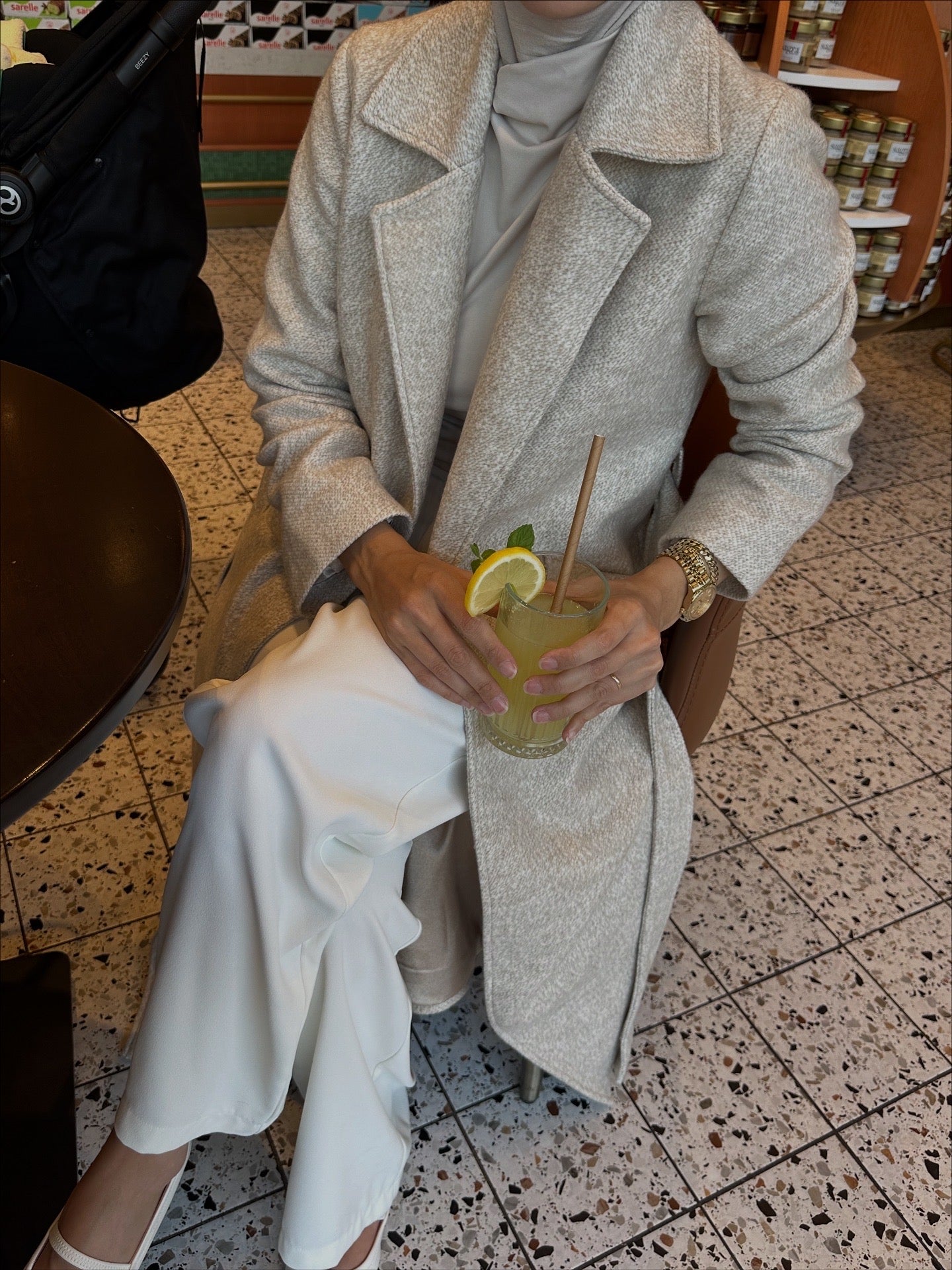 Kırçıllı Yün Karışımlı Klasik Kaban