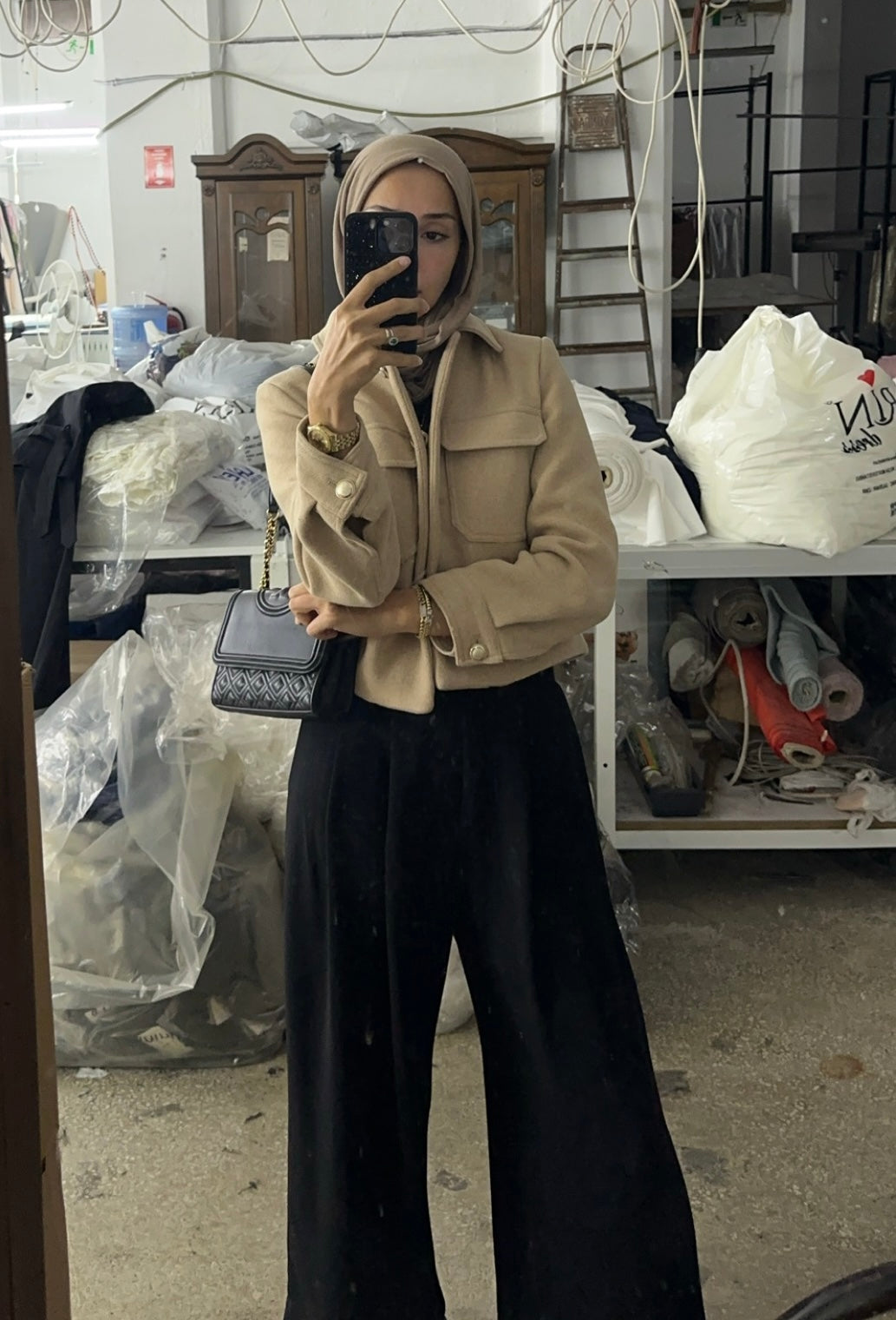 Culotte pantolon siyah