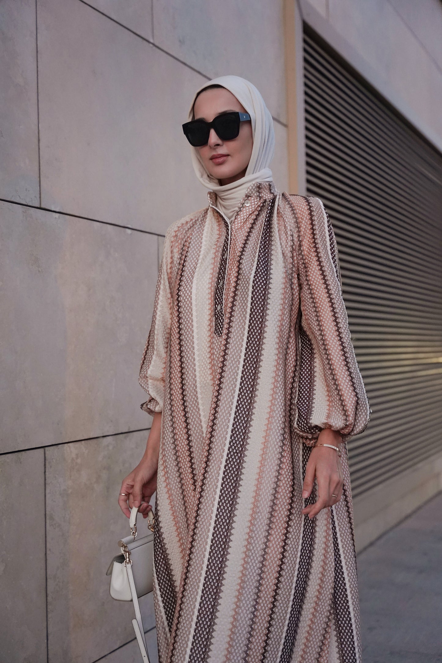 Etnik Desen Kuşaklı Elbise