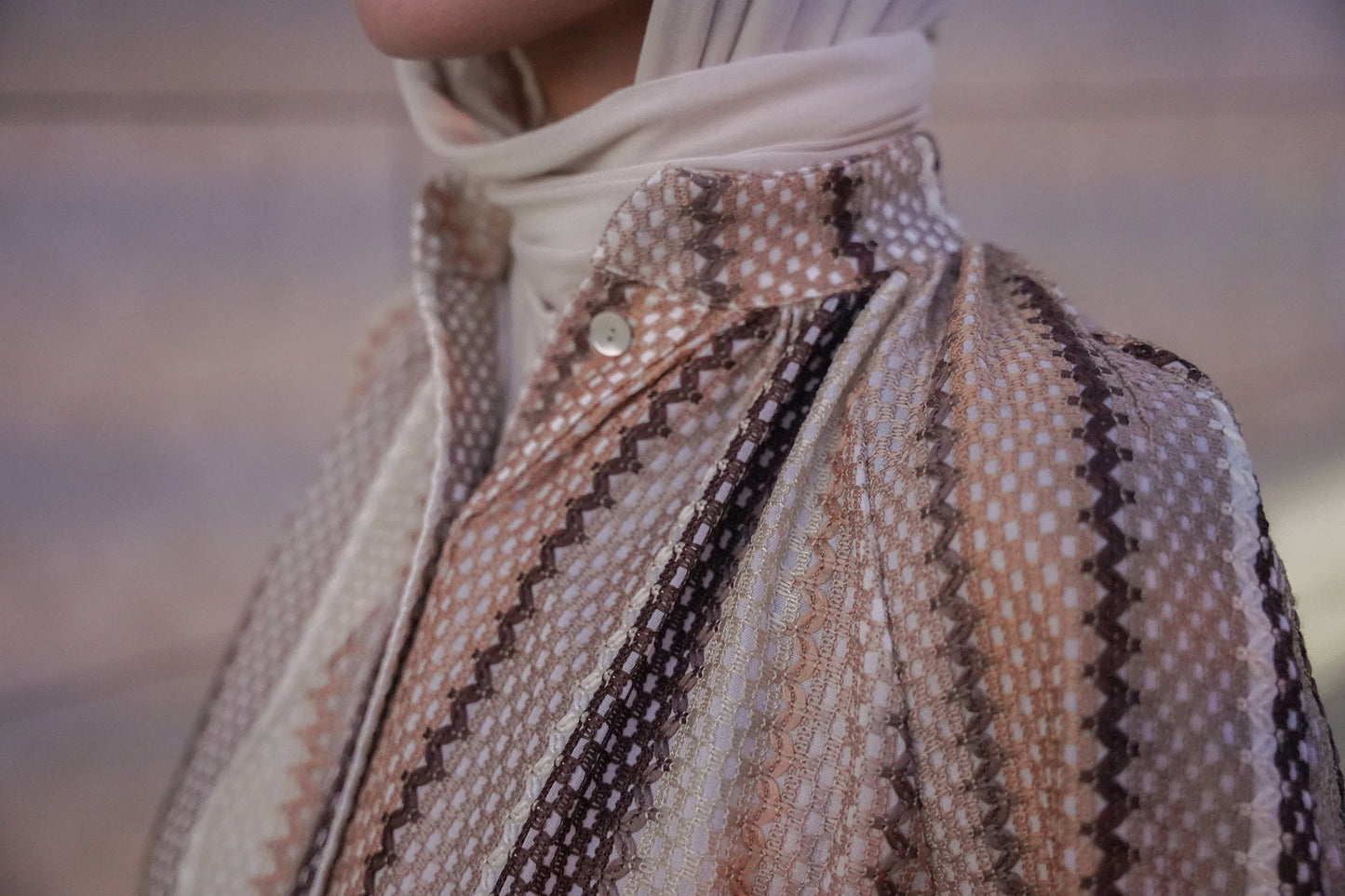 Etnik Desen Kuşaklı Elbise